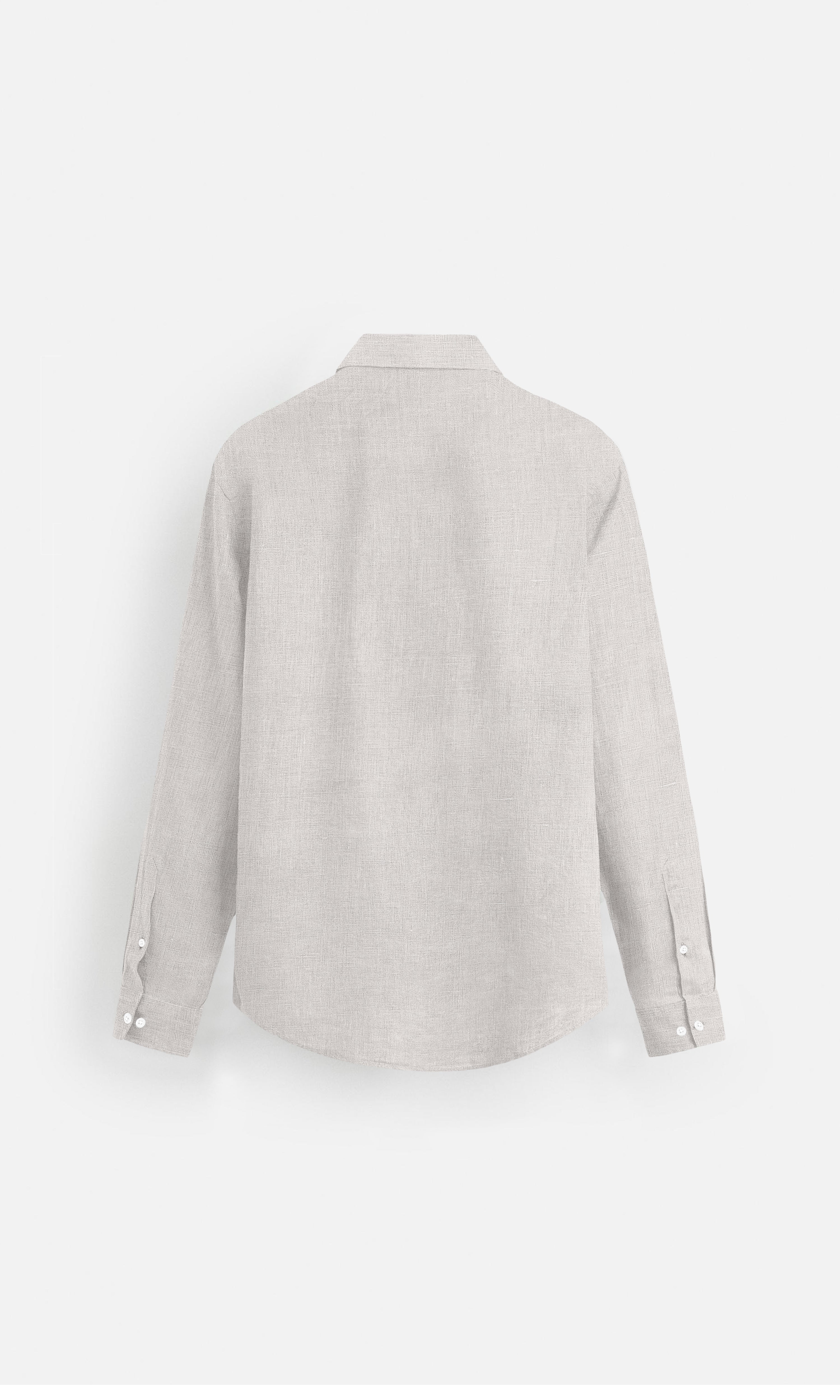 Classic Beige Pure Linen full Sleeve Shirt - AddysForMen®