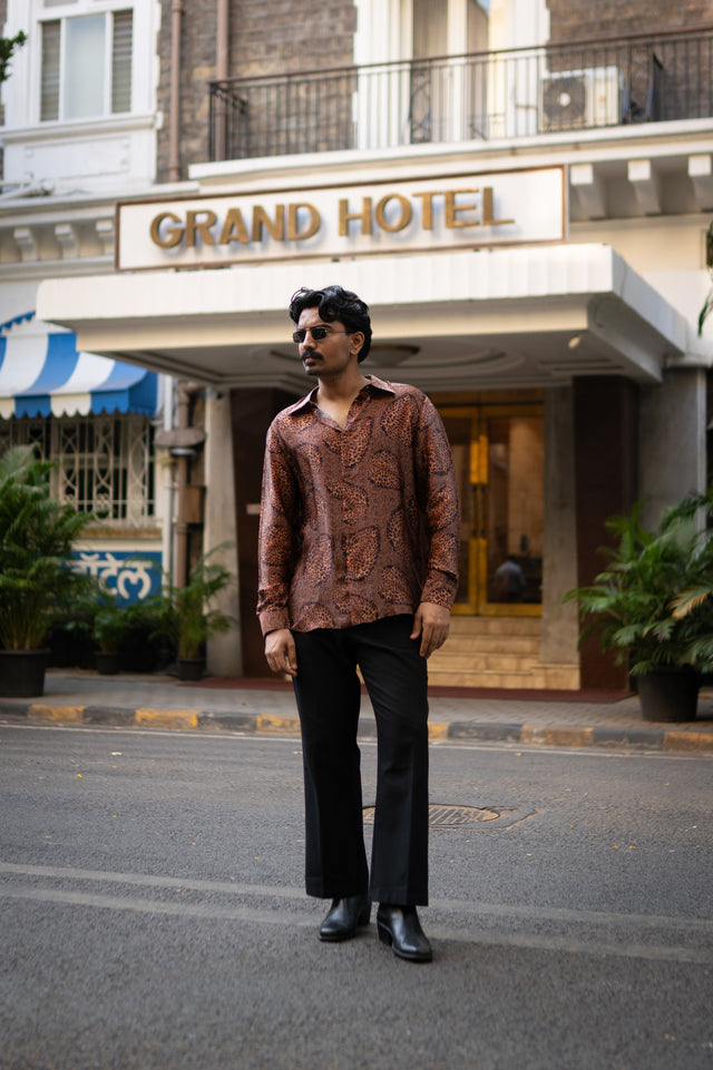 Feral Flow Pure Bemberg Satin Full Sleeve Shirt