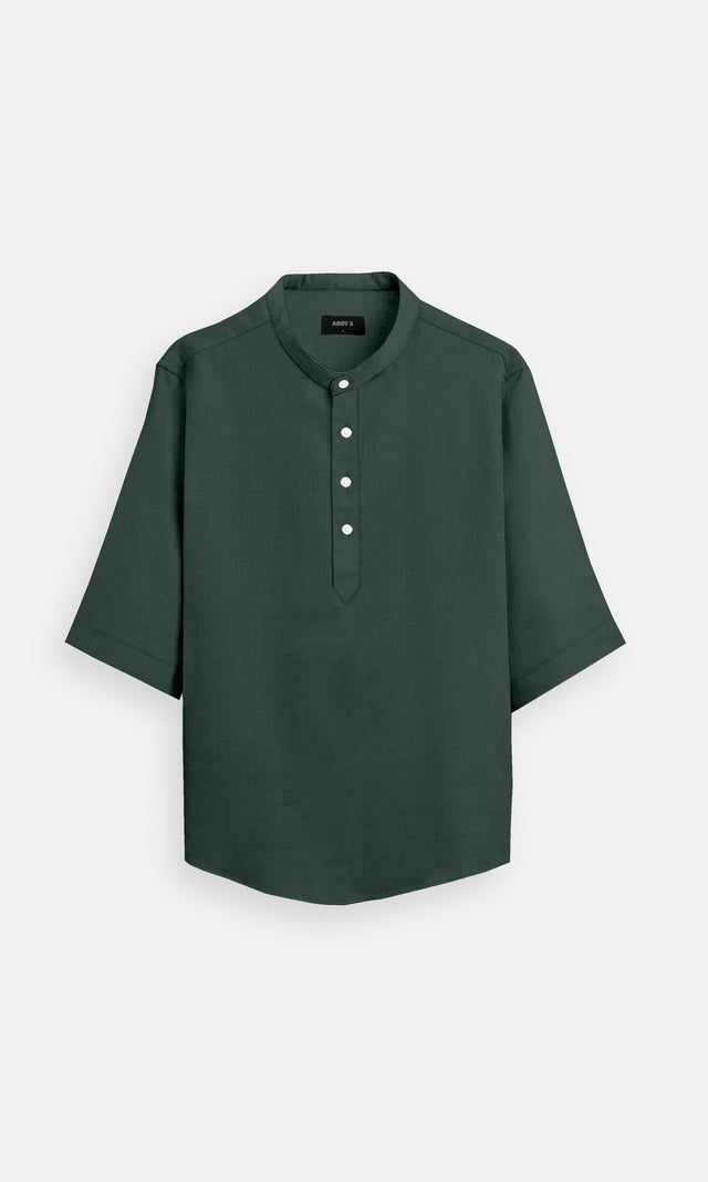 Forest Green Pure Linen Shirt, Office Wear, Regular Wear, Formal Wear, Digital Printed Shirt, shirt for men, shirt for women, shirts for men, shirts for women, Short Sleeve shirt, satin Pure Linen shirt, beach wear shirt, party wear shirt