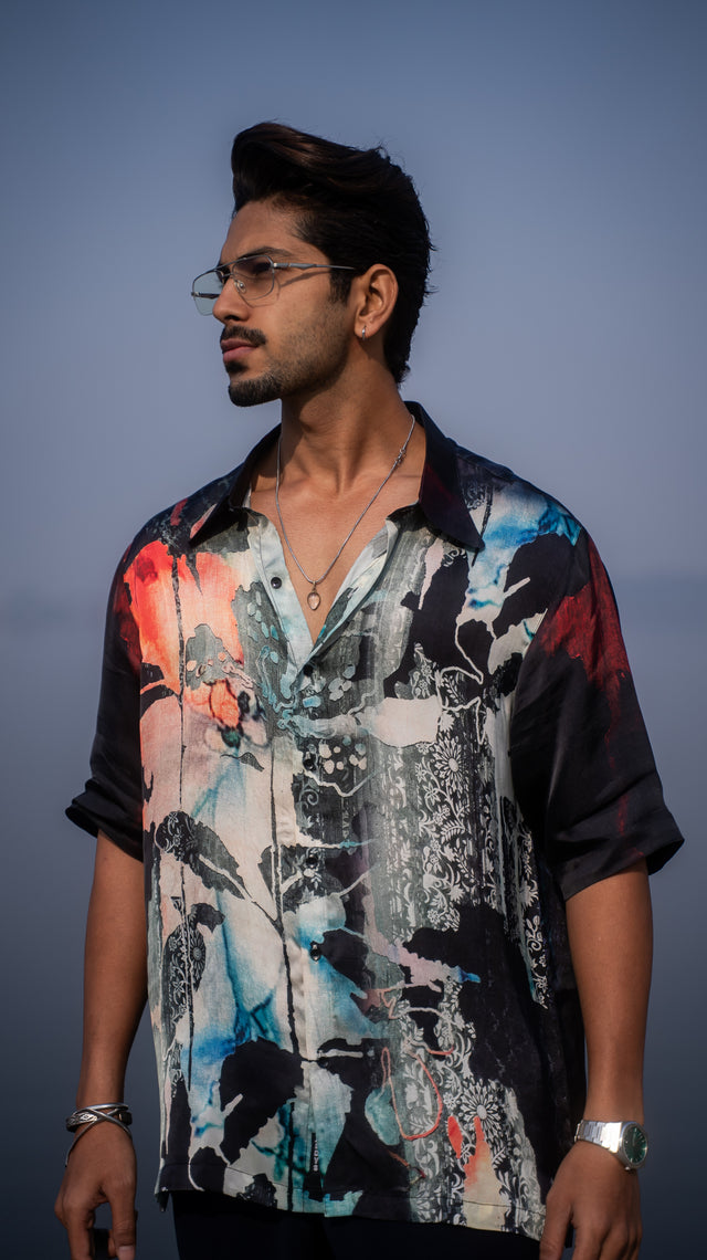 Canvas Clash Pure Bemberg Satin Short Sleeve Shirt
