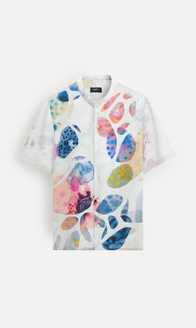Color Splash (Pure Linen Short Sleeve Shirt) – AddysForMen®️