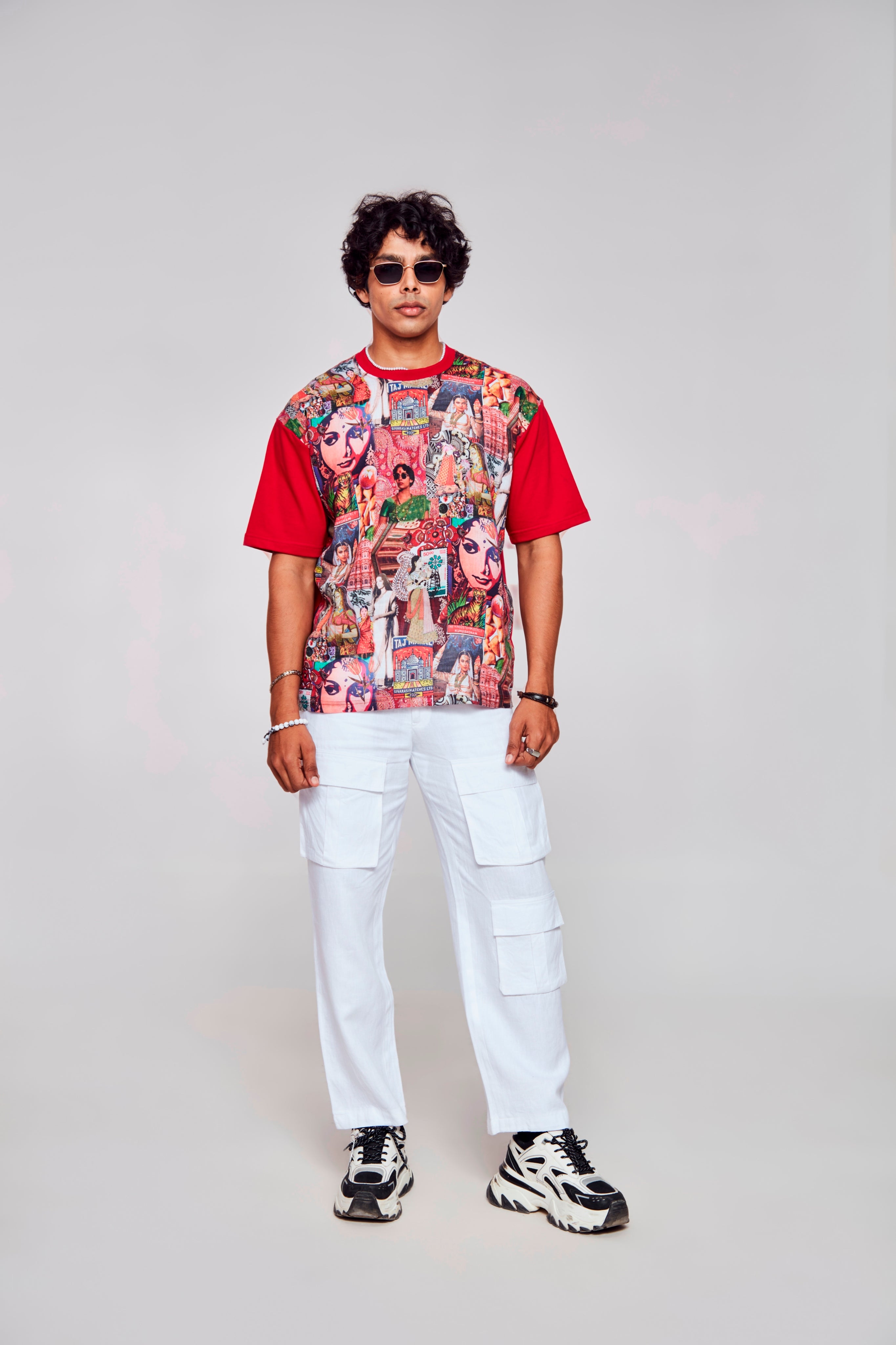 Ravishing Red : Magic of Bollywood through Fashion - Oversize Linen Tshirt