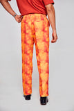 Fire ball :Pure Linen Wide Leg Loose Fit Pant