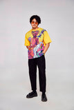 Vibrant Fusion : Rich Culture and Diversity of India - Oversize Linen Tshirt