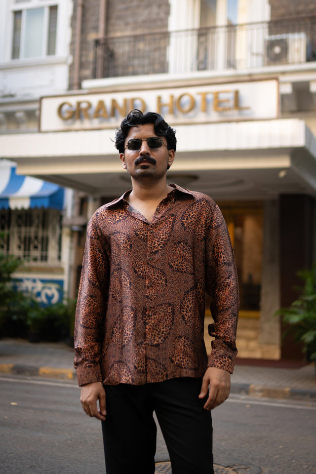 Feral Flow Pure Bemberg Satin Full Sleeve Shirt