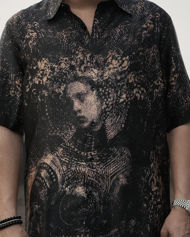 Dark Dynasty Pure Bemberg Satin Short Sleeve Shirt