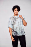 Infinitely Connection : Digital Journey of a Modern Man - Pure Linen Tshirt Style Shirt