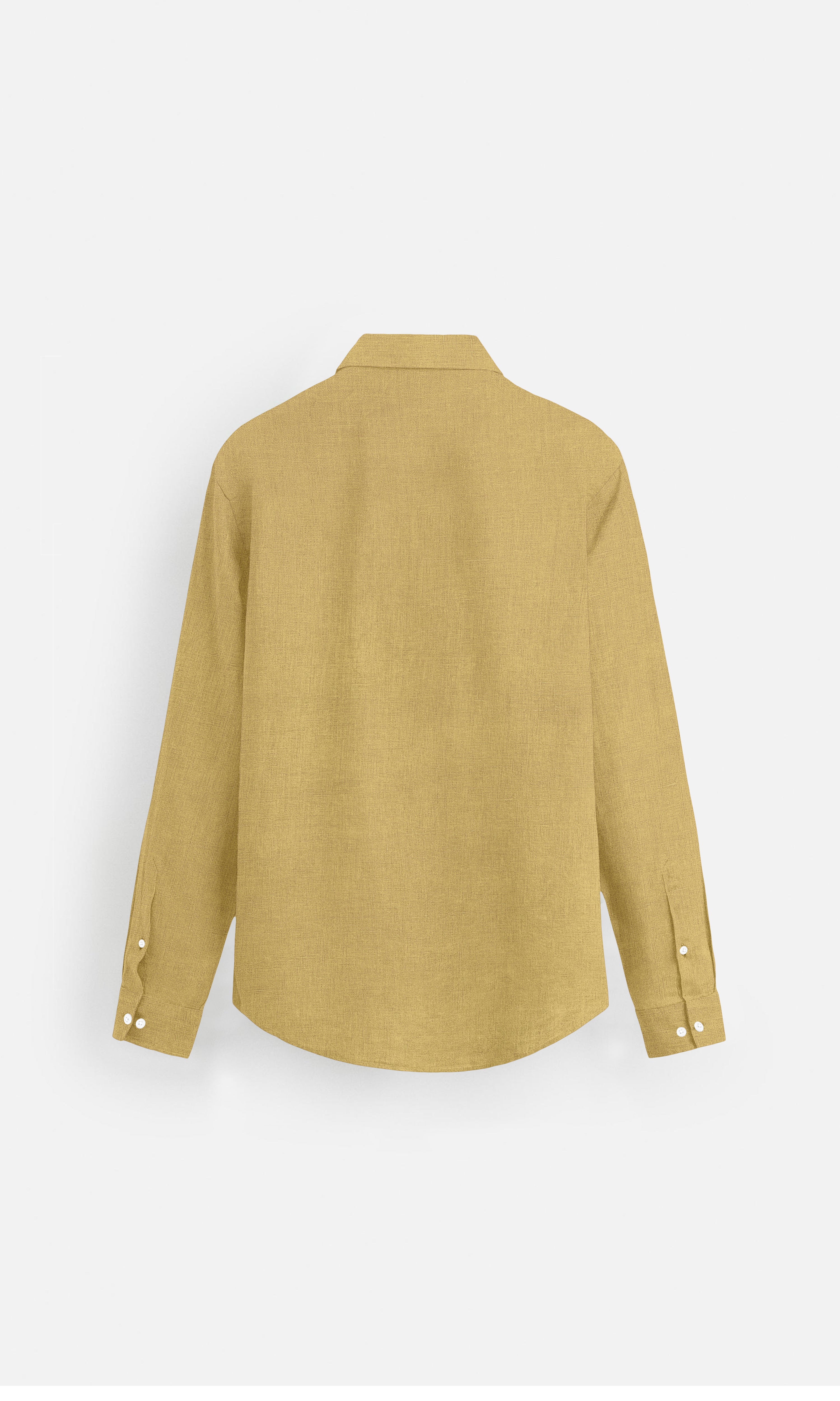 Golden Mustard Pure Linen full Sleeve Shirt - AddysForMen®