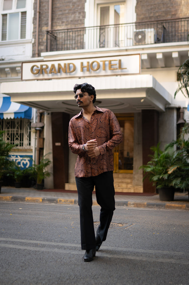 Feral Flow Pure Bemberg Satin Full Sleeve Shirt