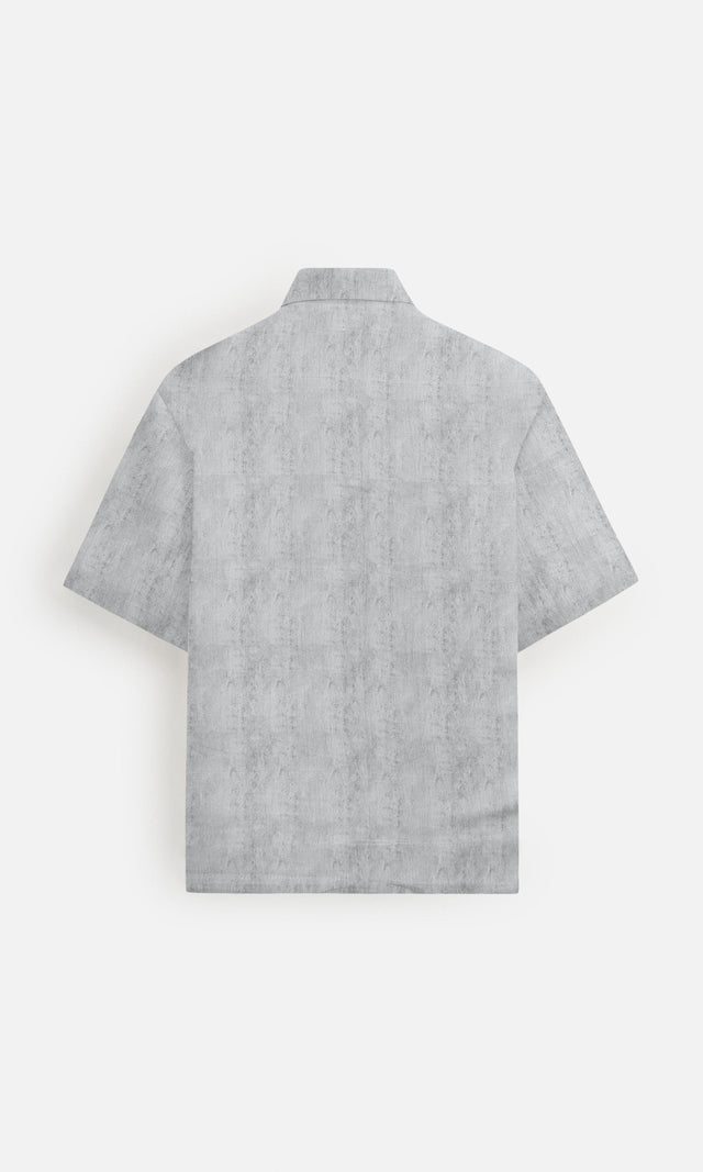 Artistic Vision Pure Satin Linen Short Sleeve Shirt