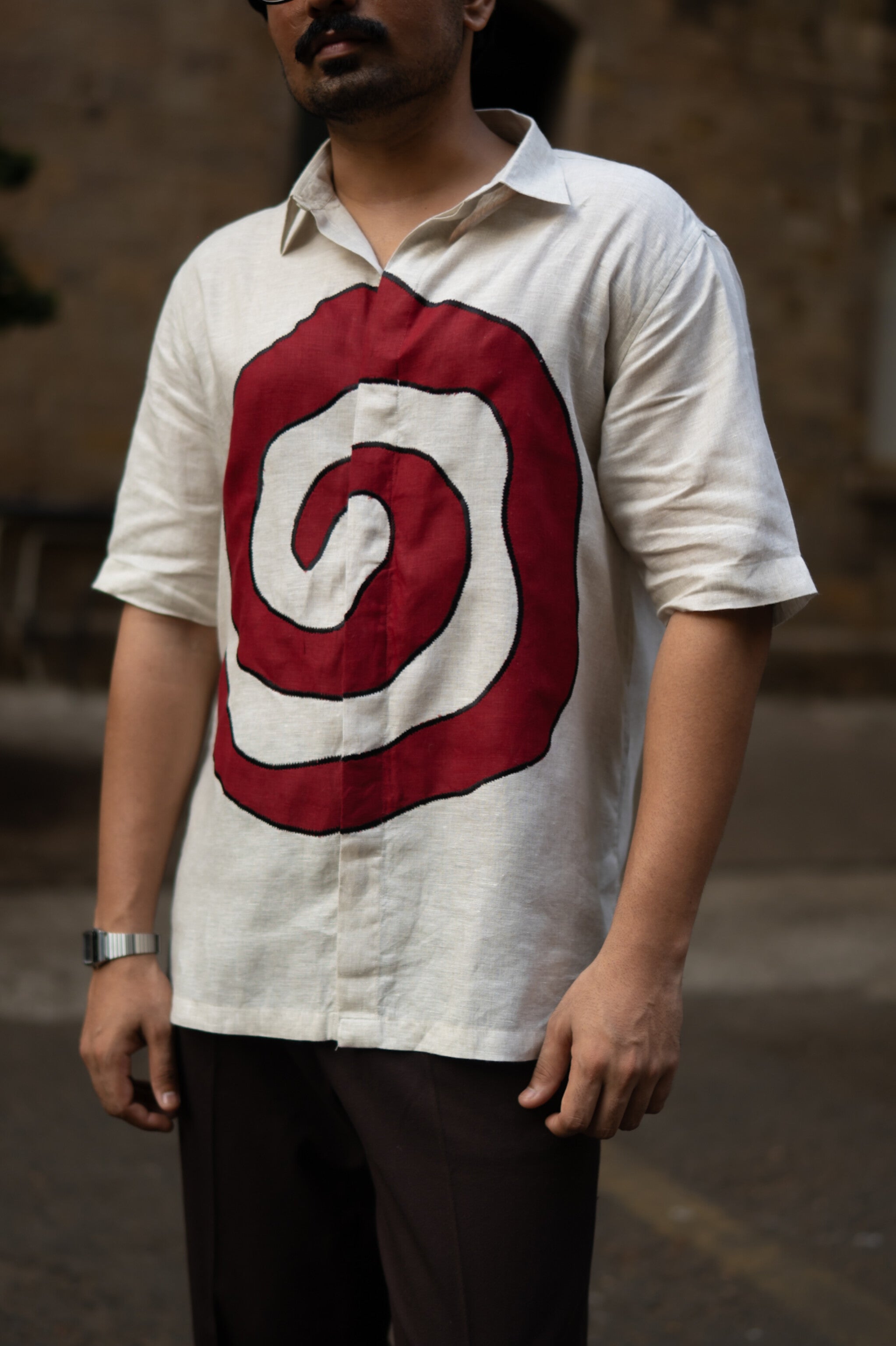 Zen Coil Pure Linen Designer Shirt