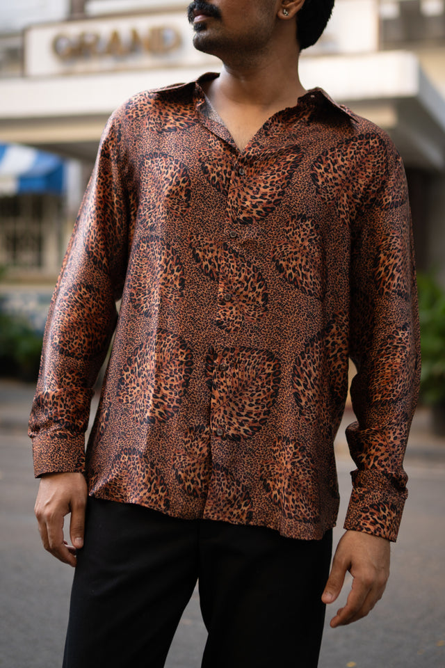 Feral Flow Pure Bemberg Satin Full Sleeve Shirt
