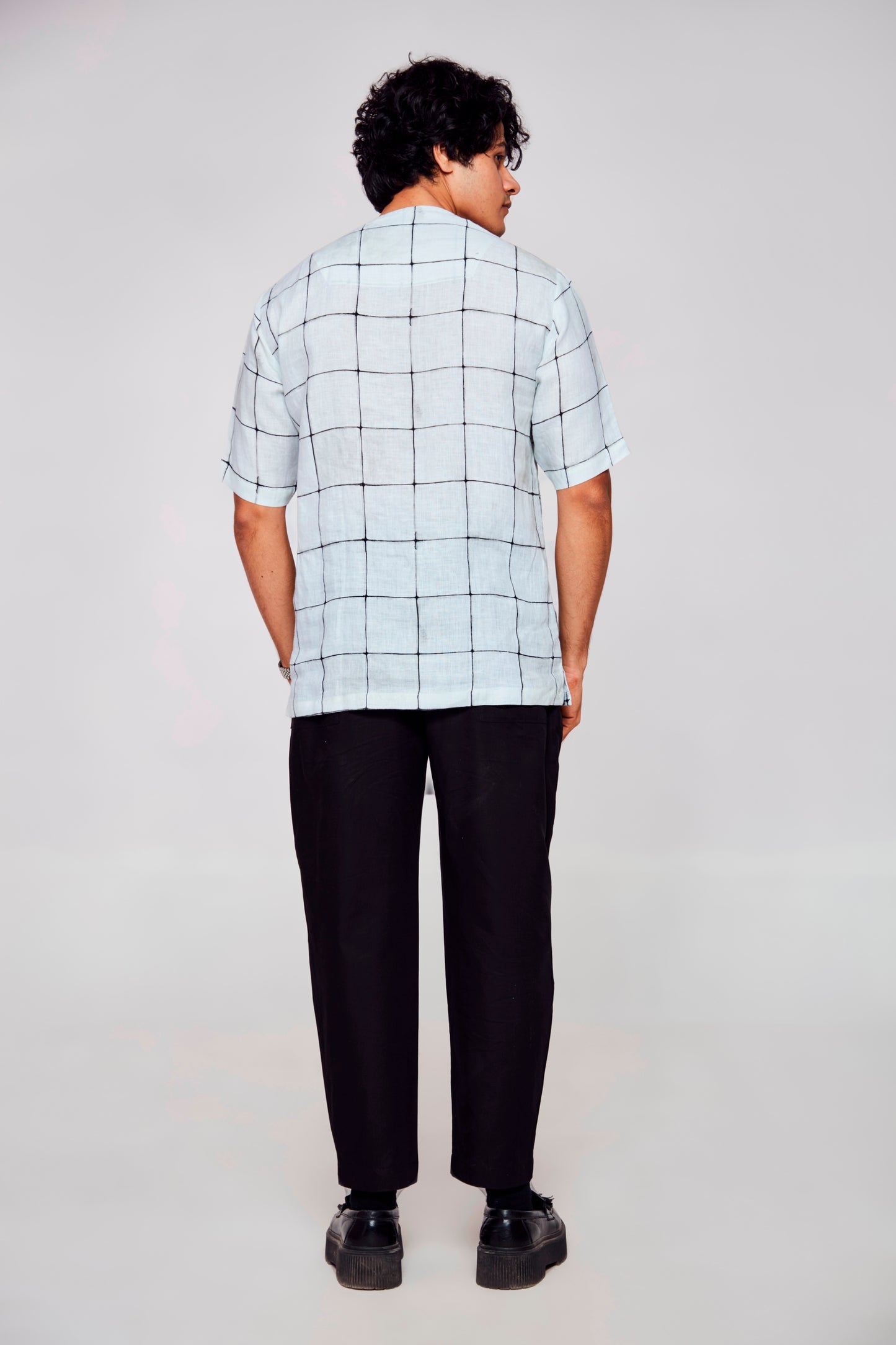 Infinitely Connection : Digital Journey of a Modern Man - Pure Linen Tshirt Style Shirt