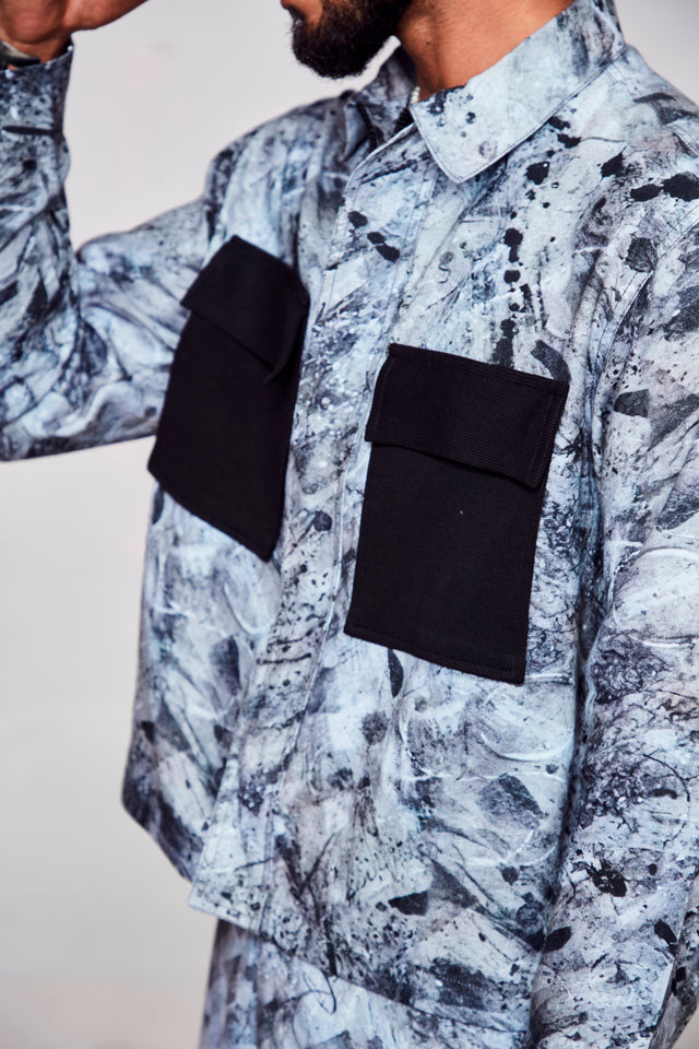 Radiate Love : Pure Linen Crop Length Jacket