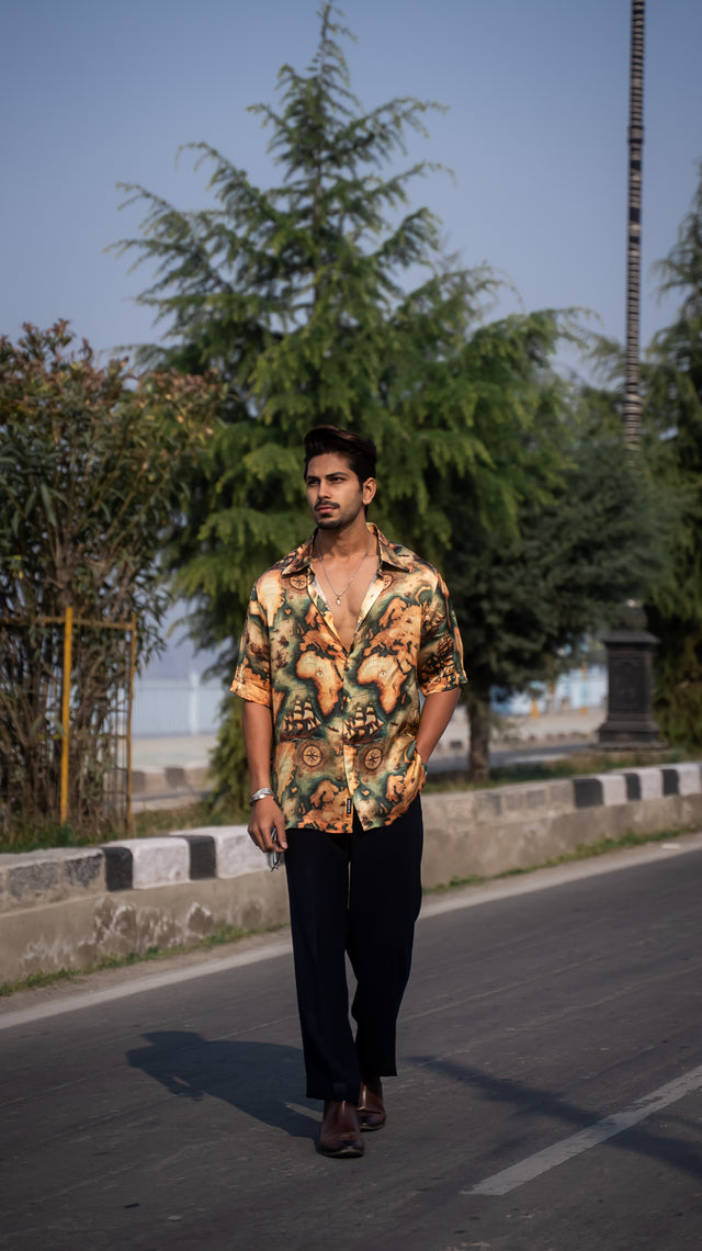 Atlas Drip Pure Bemberg Satin Short Sleeve Shirt