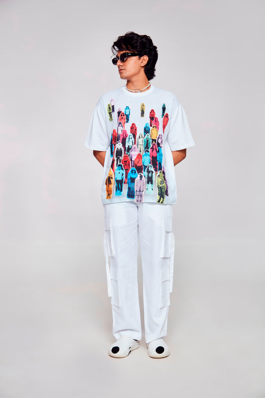 Human Tapestry : Connection through Wearable Art - Oversize Linen Tshirt