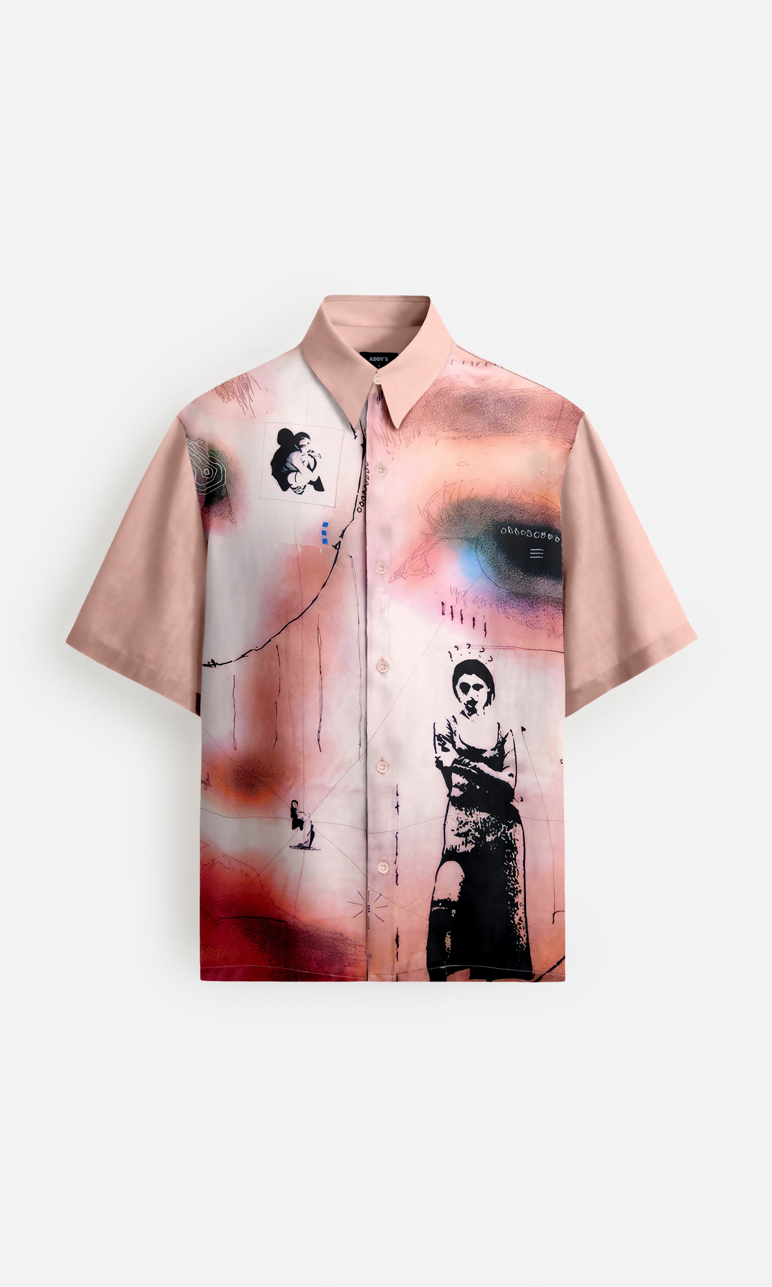 Cinema Sketch Pure Bemberg Satin Short Sleeve Shirt