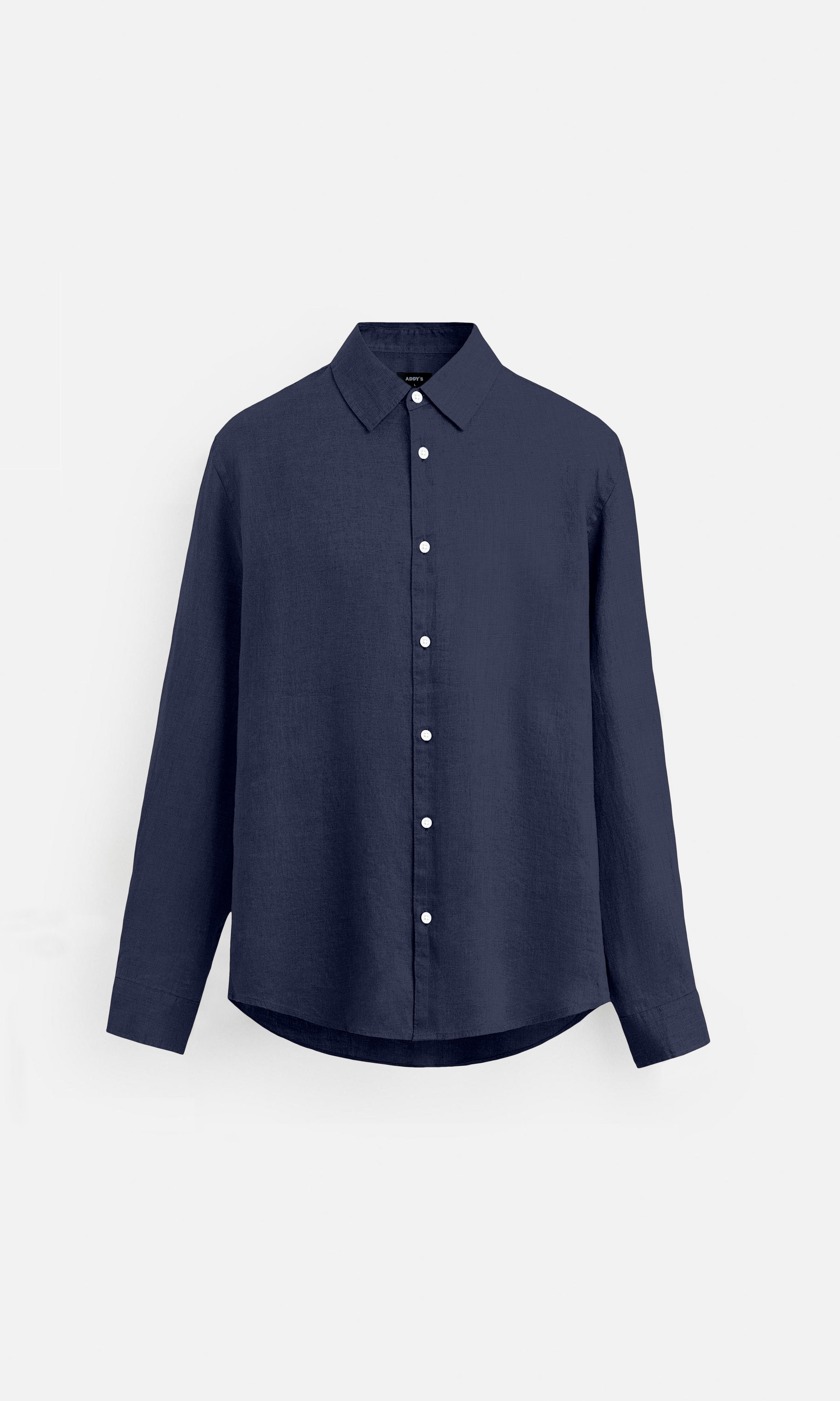 Deep Navy Pure Linen full Sleeve Shirt - AddysForMen®