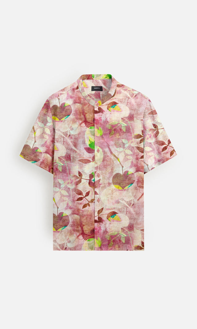 Floral Mirage (Pure Linen Short Sleeve Shirt) – AddysForMen®️