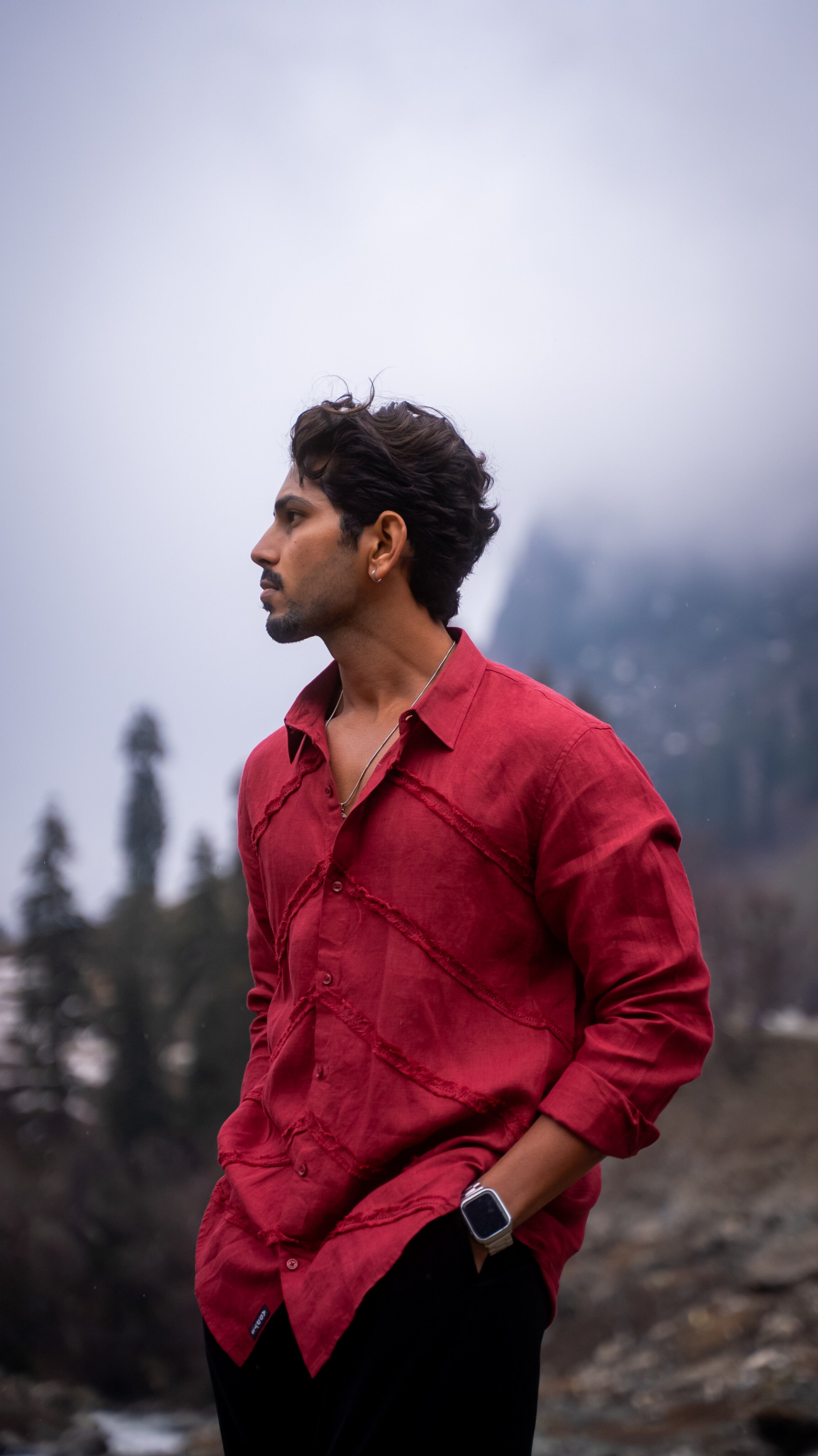 Ember Ridge Pure Linen Designer Shirt