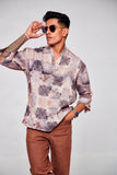 Sunny Secrets : Unveiling the Intrigue Behind the Shaded Gaze - 3/4 Sleeve Pure Linen Kurta Style Shirt