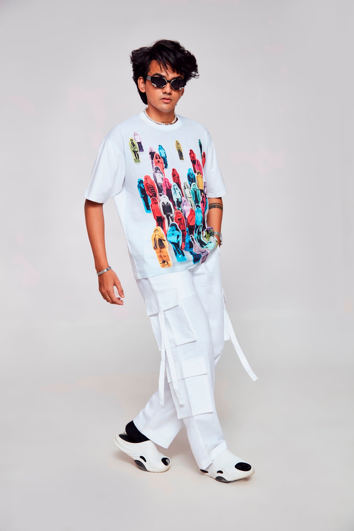 Human Tapestry : Connection through Wearable Art - Oversize Linen Tshirt