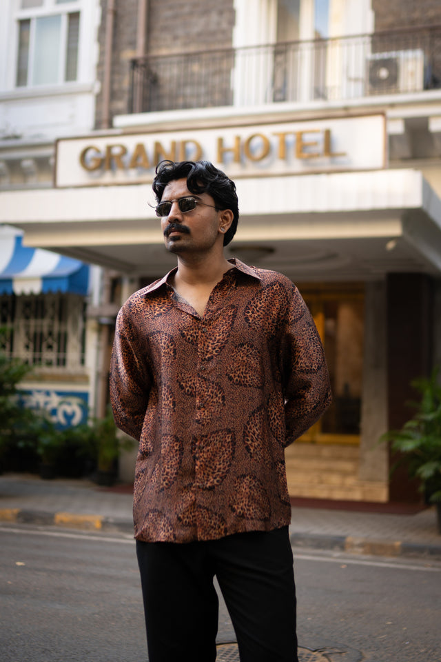 Feral Flow Pure Bemberg Satin Full Sleeve Shirt