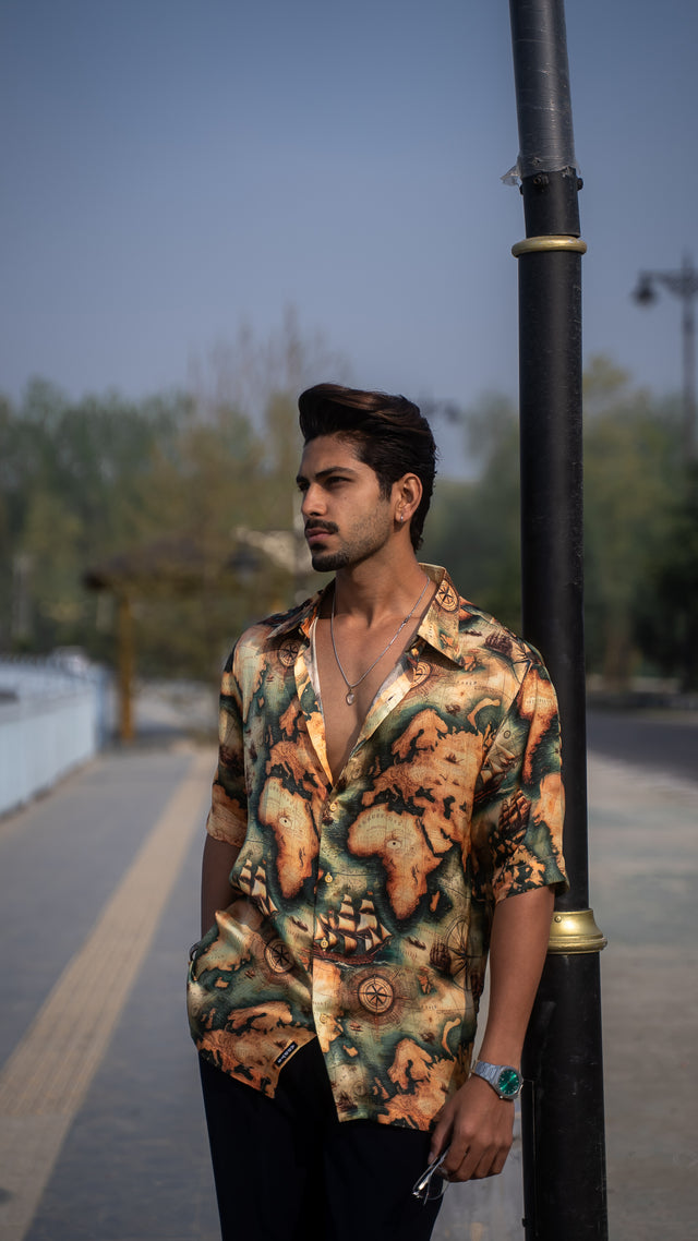 Atlas Drip Pure Bemberg Satin Short Sleeve Shirt