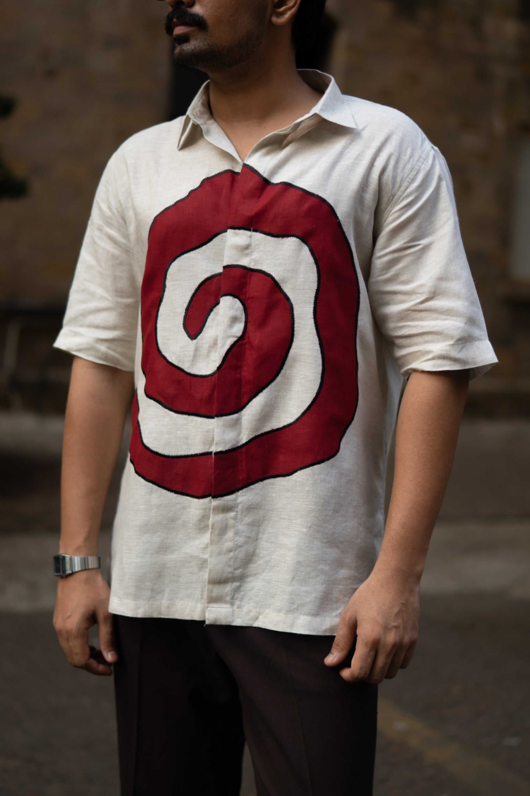 Zen Coil Pure Linen Designer Shirt