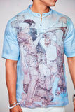 Artistic Expression : Vibrant Display of Wearable Creativity - Pure Linen Short Sleeve Shirt