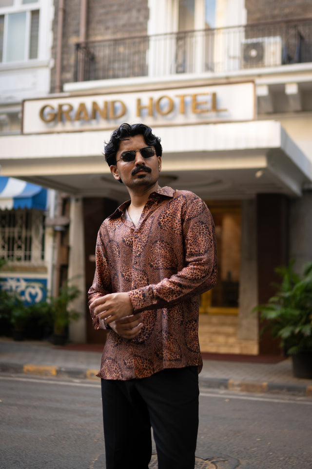 Feral Flow Pure Bemberg Satin Full Sleeve Shirt