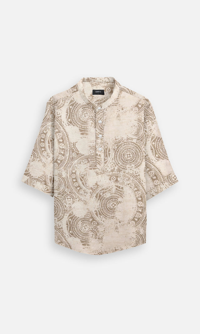 Eternal Whispers (Pure Linen 3/4 Sleeve Shirt) – AddysForMen®️