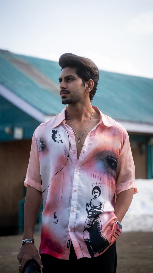 Cinema Sketch Pure Bemberg Satin Short Sleeve Shirt