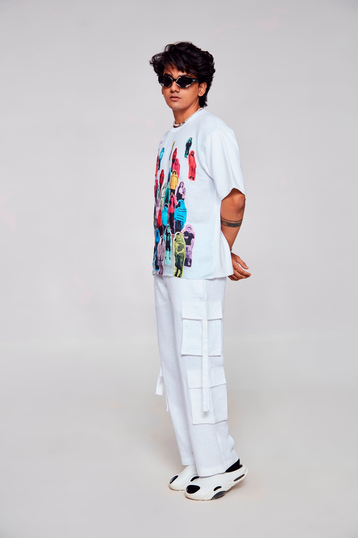 Human Tapestry : Connection through Wearable Art - Oversize Linen Tshirt