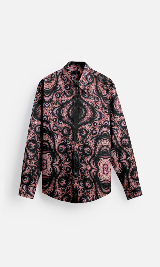Velvet Rush Pure Bemberg Satin Full Sleeve Shirt