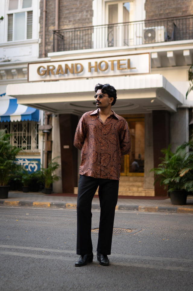 Feral Flow Pure Bemberg Satin Full Sleeve Shirt