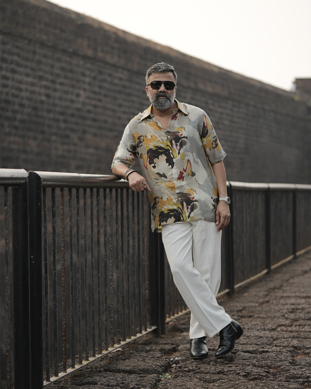 Desert Mirage Pure Bemberg Satin Shirt, shirt for men, shirt for women, shirts for men, shirts for women, Short Sleeve shirt, satin Pure Bemberg shirt, beach wear shirt, party wear shirt