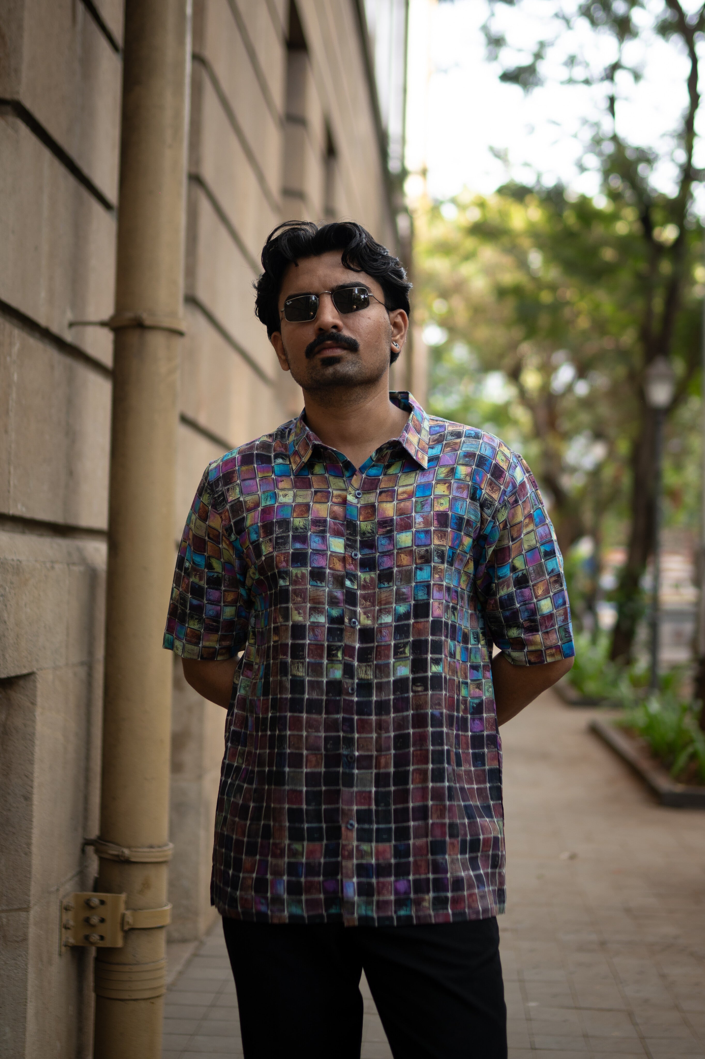 Urban Spectrum Pure Satin Linen Short Sleeve Shirt