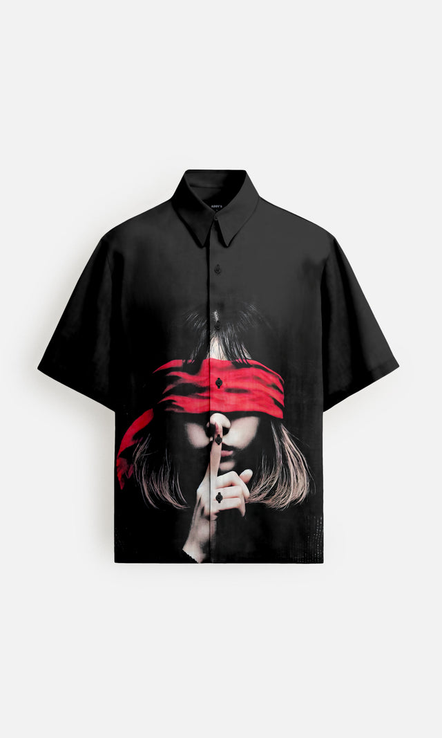 Dark Hush Pure Bemberg Satin Short Sleeve Shirt