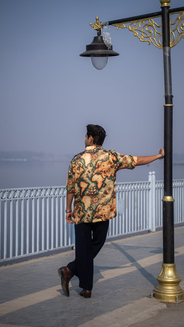 Atlas Drip Pure Bemberg Satin Short Sleeve Shirt