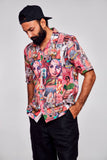 Bollywood Bliss : Dazzling Fusion of Colours and Culture - Pure Linen Cuban Coller Shirt