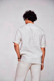 Eyes of the City : Unveiling the Urban Pulse - Pure Linen Tshirt Style Shirt