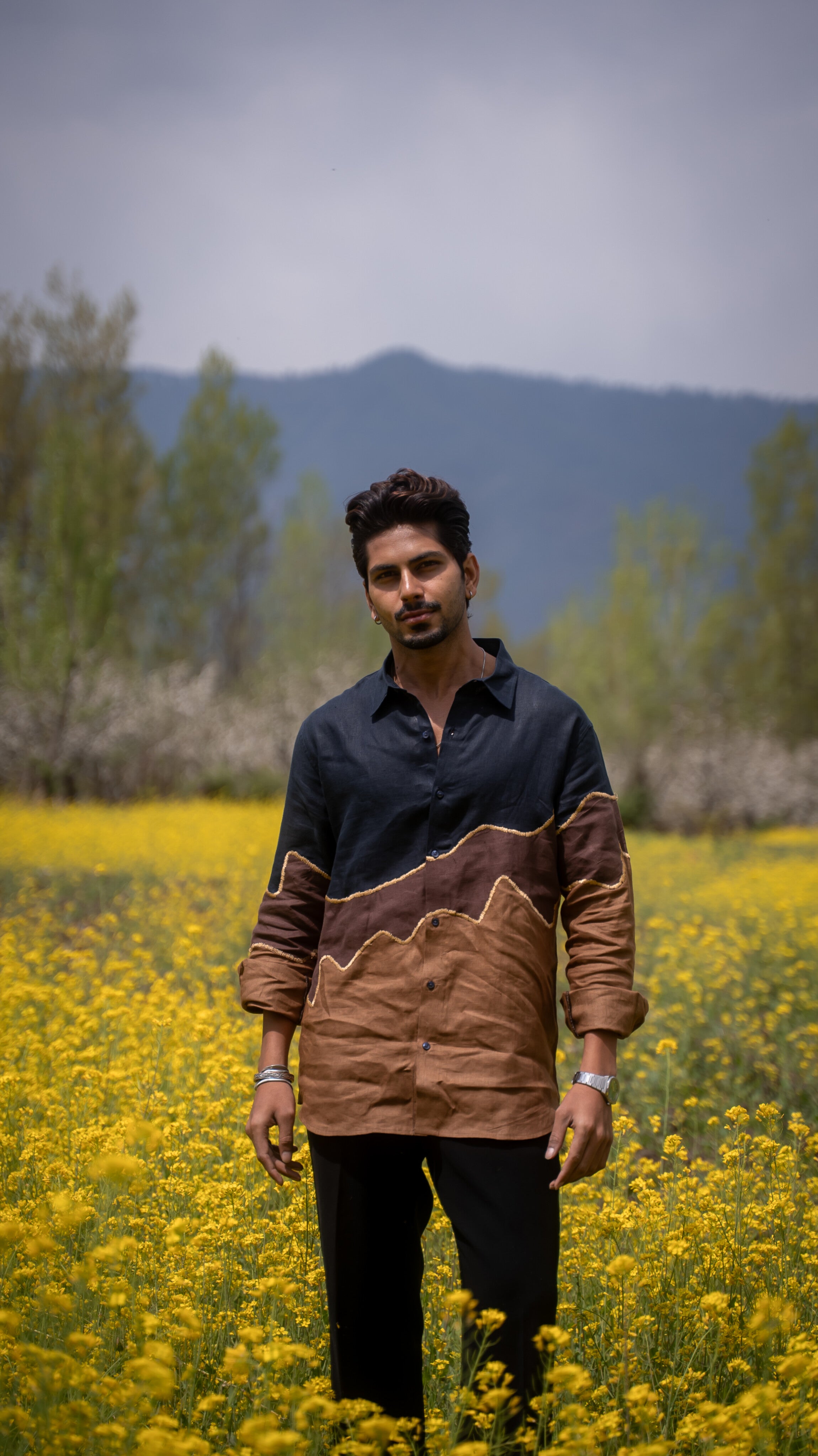 Rustic Trails Pure Linen Designer Shirt