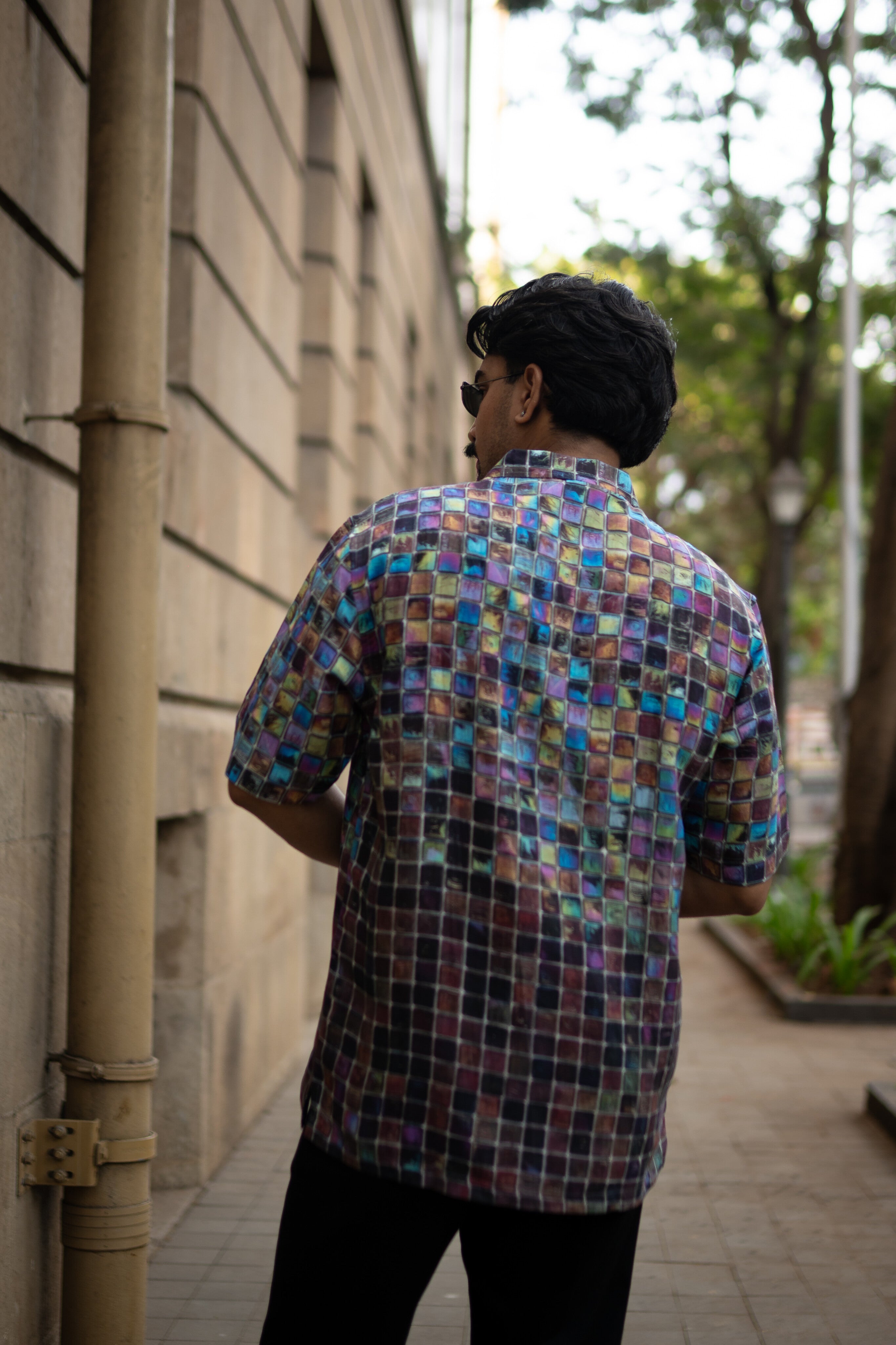 Urban Spectrum Pure Satin Linen Short Sleeve Shirt