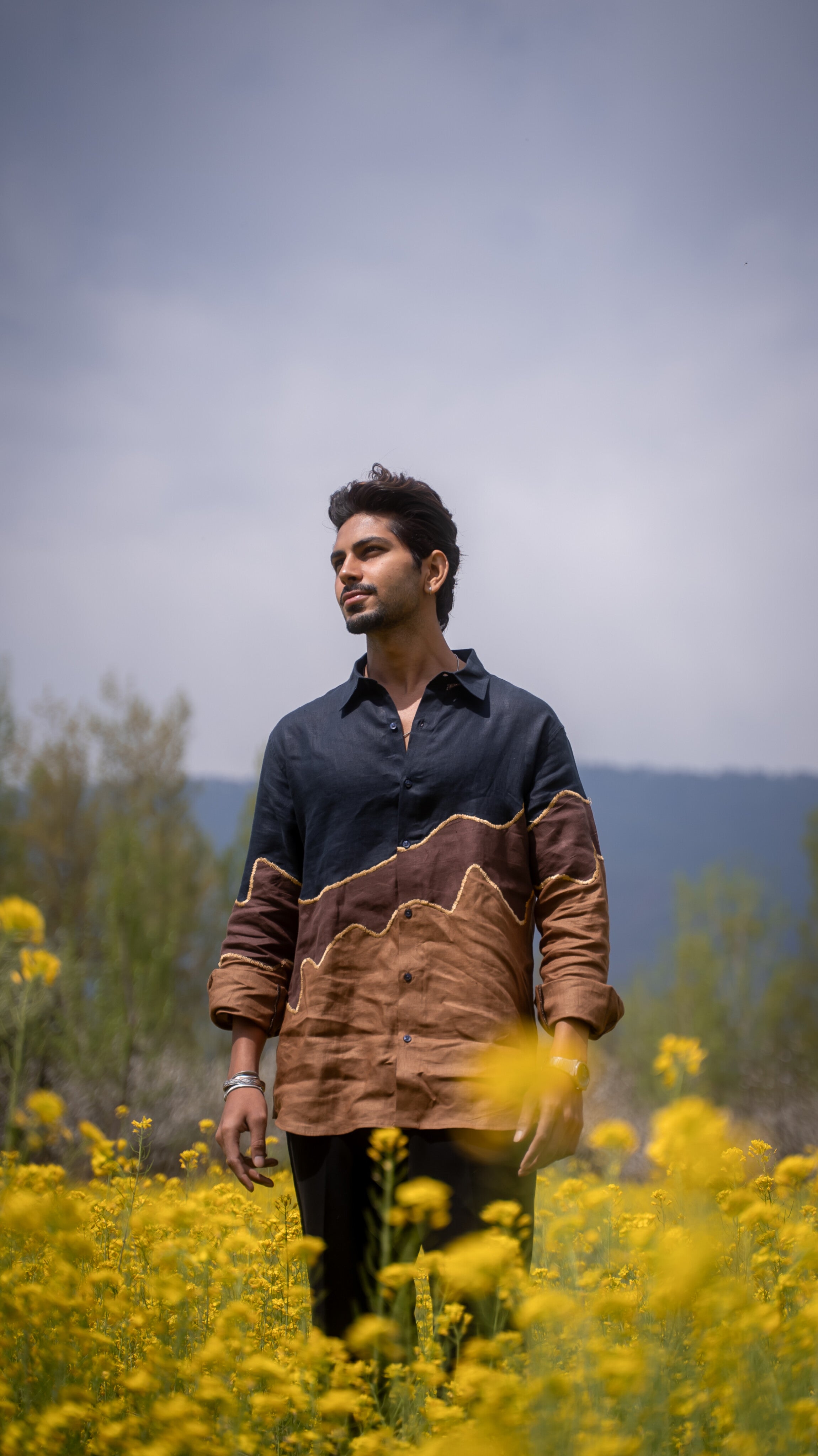 Rustic Trails Pure Linen Designer Shirt