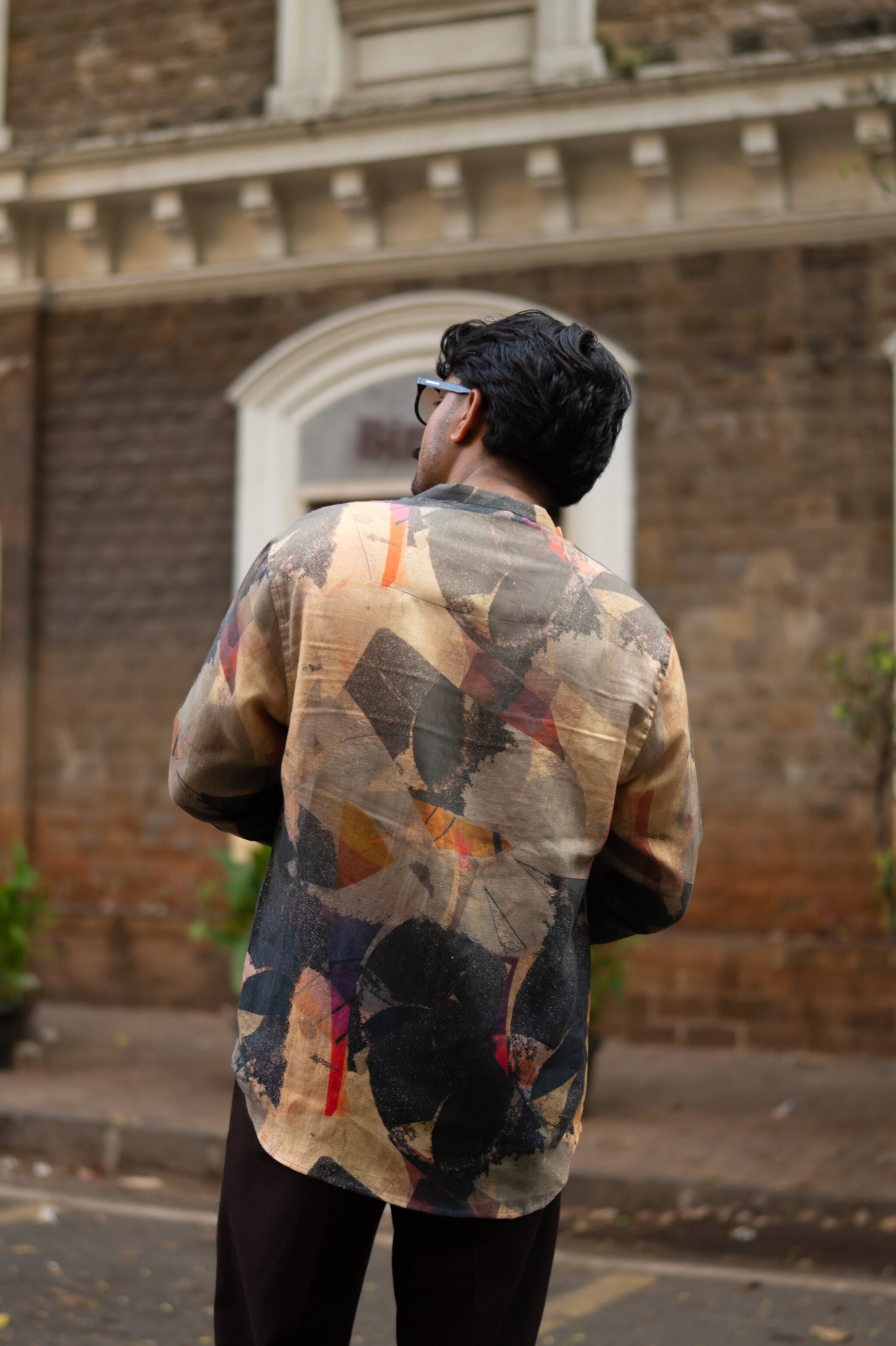 Earthbound Art Pure Linen Designer Unisex Long Sleeve Shirt - AddysForMen®