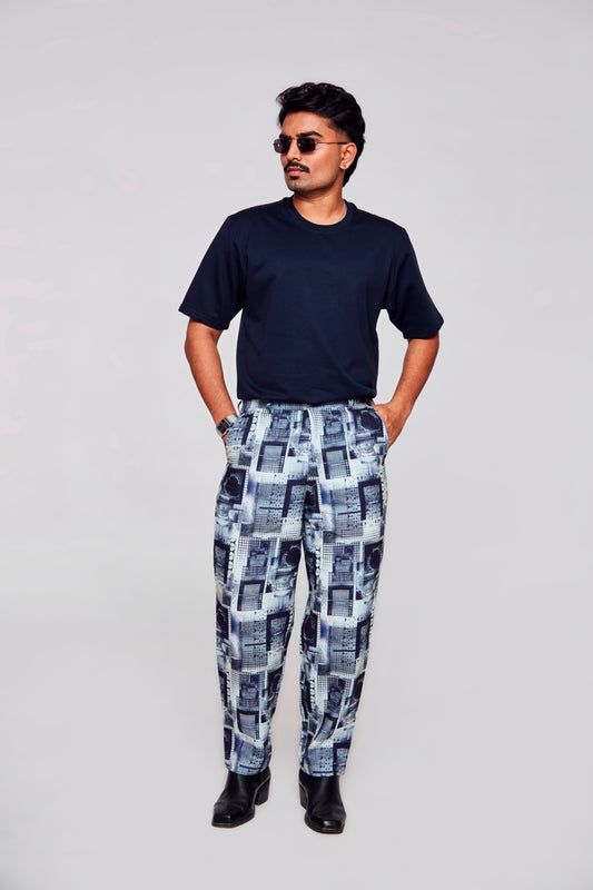 Box Frame : Pure Linen Loose Tapered Fit Pant