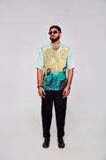 Solitude Serenade Pure Satin Linen Shirt, shirt for men, shirt for women, shirts for men, shirts for women, Short Sleeve shirt, satin Pure Satin Linen shirt, beach wear shirt, party wear shirt