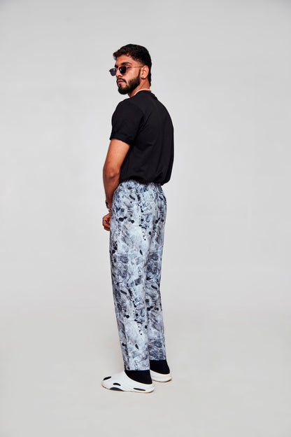 White storm :Pure Linen Loose Tapered Fit Pant