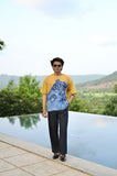 "Fearless Grizzy : Powerfull nature of 3D bear Oversize Linen Tshirt"